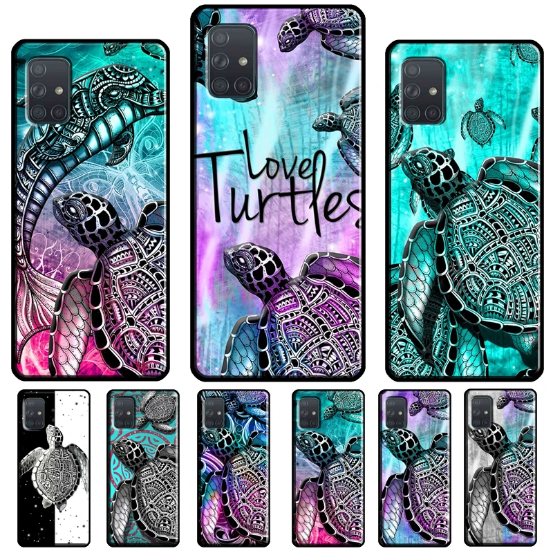 Морская черепаха оболочки с узором Океан для девочек художественный чехол Samsung A51