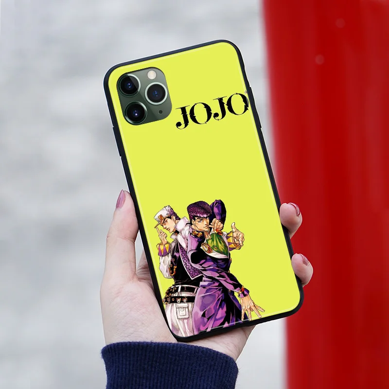 Мягкий силиконовый чехол для телефона Jotaro Kujo Josuke Higashikata JoJo's iPhone SE 6 6s 7 8 Plus X XR XS 11
