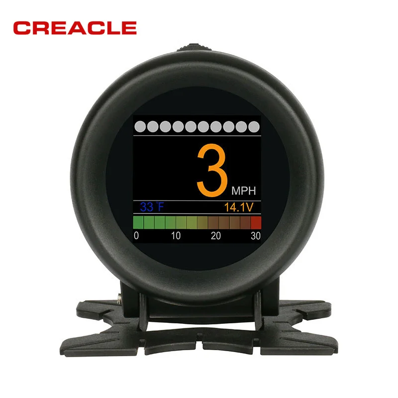 2018 AUTOOL X60 OBD2 HUD цифровой датчик температуры измеритель скорости напряжения