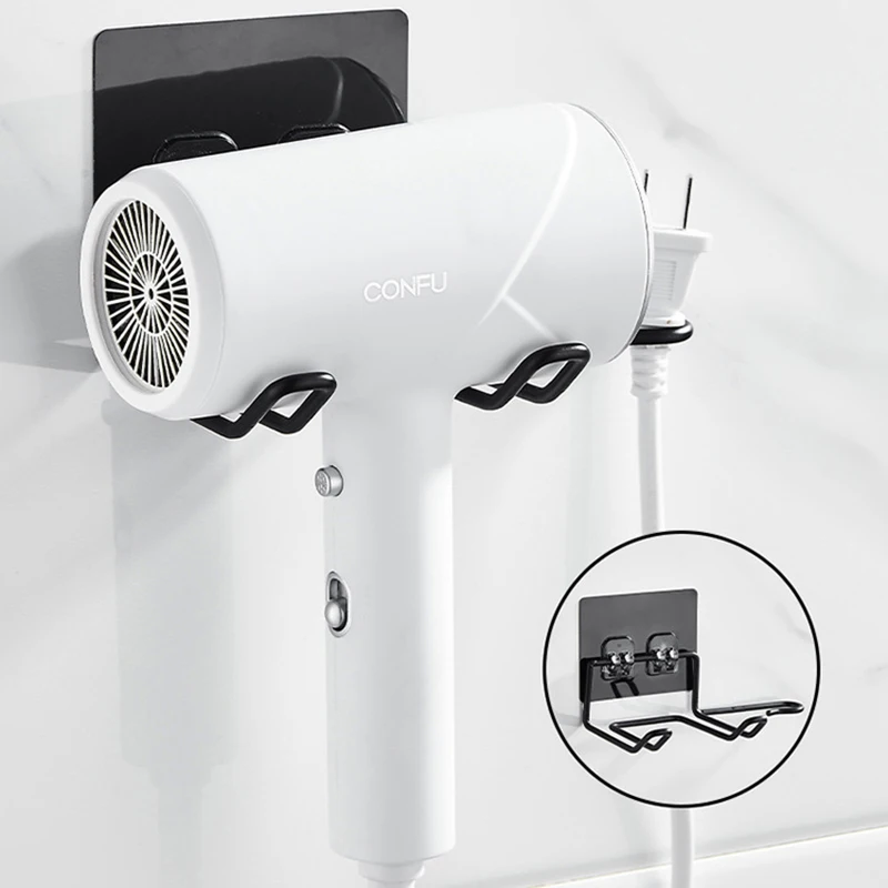 

Hair Straightener Dryer Holder Wall Mounted Storage Rack For Bathroom Organizer Box Shelf Home Accessories