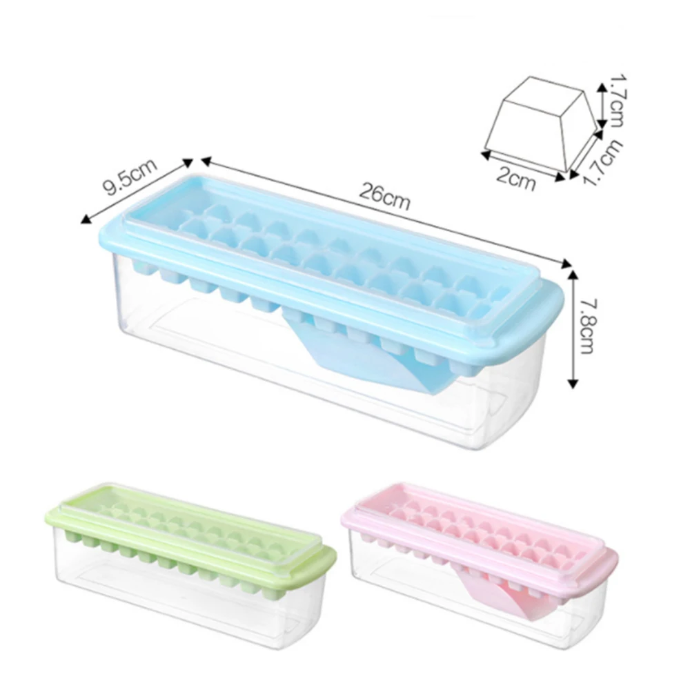 

DIY Ice Cream Mold Tubs Food Box Ice Cube Maker Ice Cube Tray Shovel Ice Cube Mold Ice Cream Maker with Lid and Ice Shovel Set