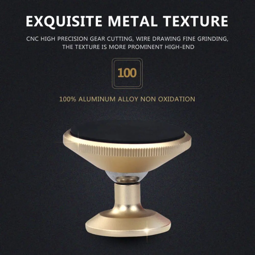 

Universal Aluminum Alloy Design Magnetic Car Holder For Mobile Phone Universal Cell Phone Holder Stand Mount