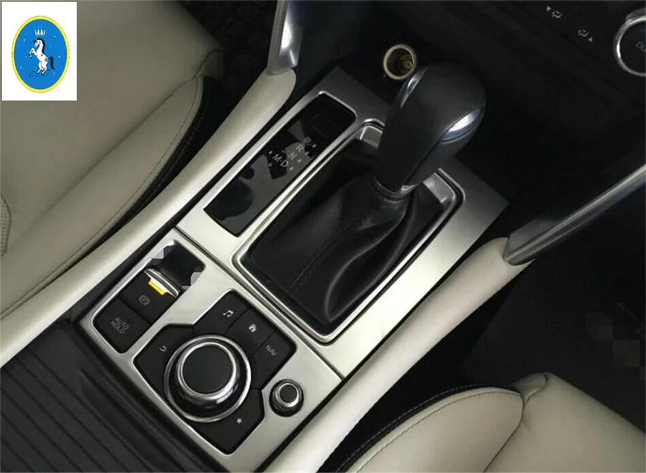 

Yimaautotrims Accessories Interior ! Center Control Gear Shift Panel Decoration Cover Trim For Mazda 6 Sedan & Wagon 2016 2017