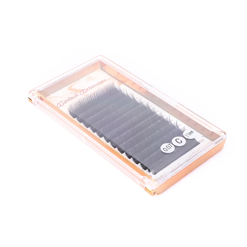 Премиальная черная ресниц наращивание Jet черные ресницы косметический мягкий