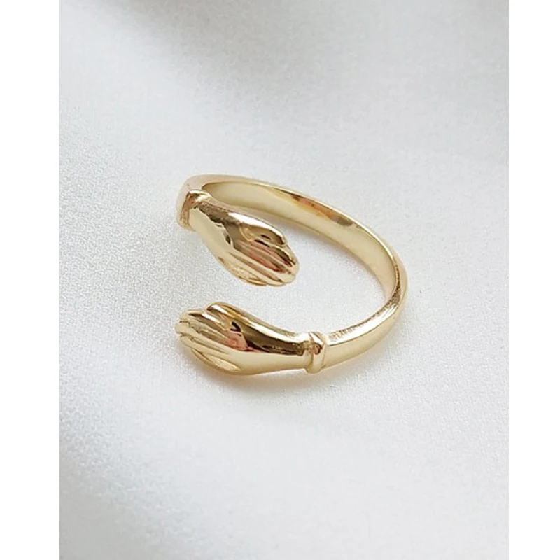 

MLKENLY 100% 925 Sterling Silver Open Finger Rings Finger Hug Fashion Jewelry Accessories Adjustable Silver Ring Female Bijoux