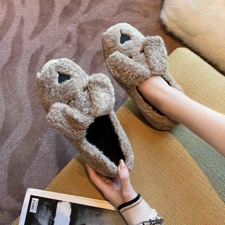 

Winter Shoes Women Modis Casual Female Sneakers Round Toe Mixed Colors Slip-on Loafers Fur 2021 Moccasin Slip On New Lace-Up Rom