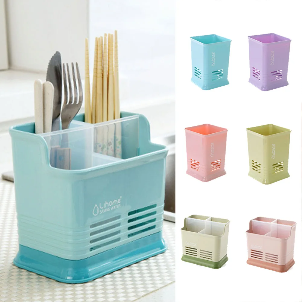 Многофункциональный держатель для посуды полка хранения ножей палочек сушилка
