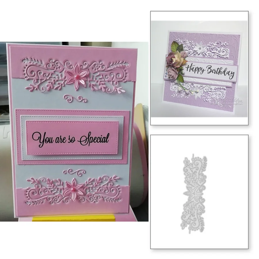 Цветок кружева снежный цветок металлические режущие штампы DIY Скрапбукинг