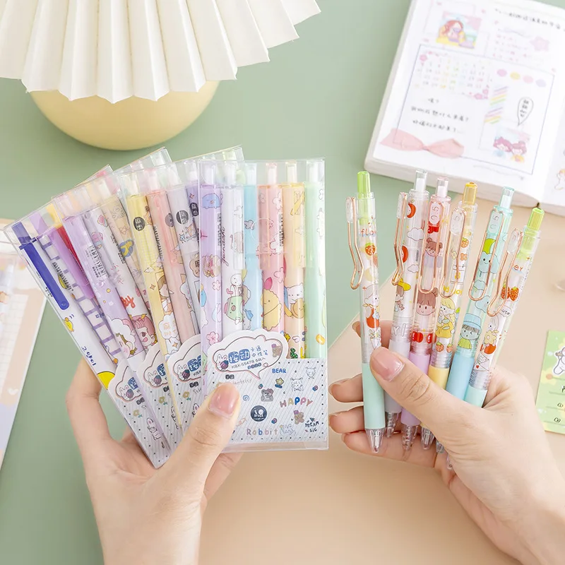 

6PCS kawaii school supplies pens for school kawaii stationery office accessories cute school supplies needle point pen