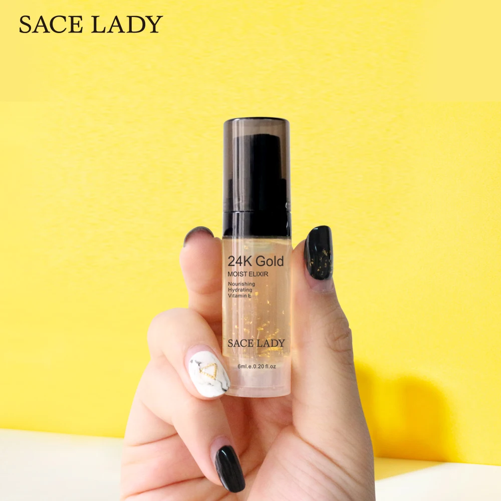 SACE LADY Elixir масло для макияжа лица Грунтовка УВЛАЖНЯЮЩАЯ основа грунтовка пор 24 К 6