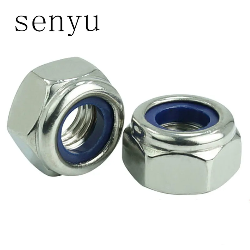 LUCHANG M3 M4 M5 304 нержавеющая сталь нейлон Шестигранная самоблокирующаяся резьба