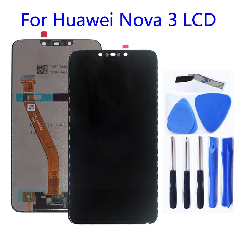Оригинальный Для huawei Nova3 ЖК-дисплей кодирующий преобразователь сенсорного