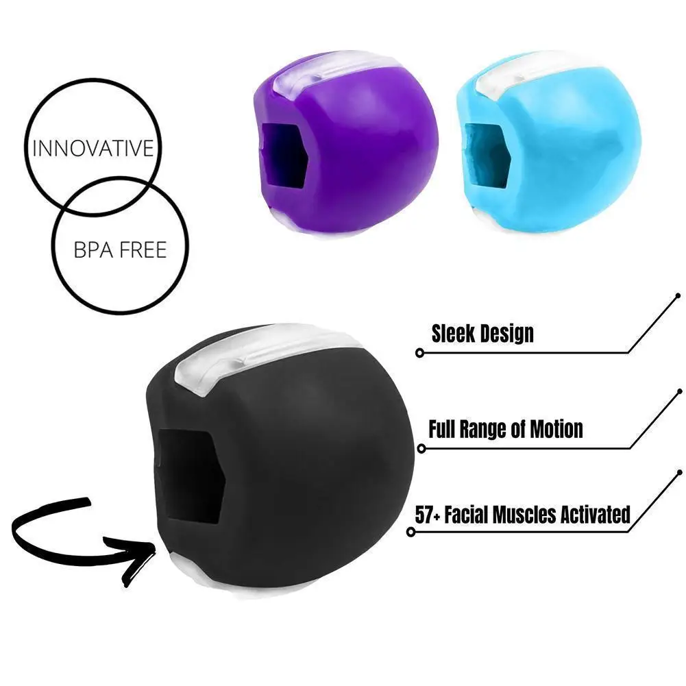 

Face Fitness Ball Food-grade Silica Gel Jaw Line Exerciser Anti Balls Lift Muscle Toner Jawline Shaper Exerc X4V7