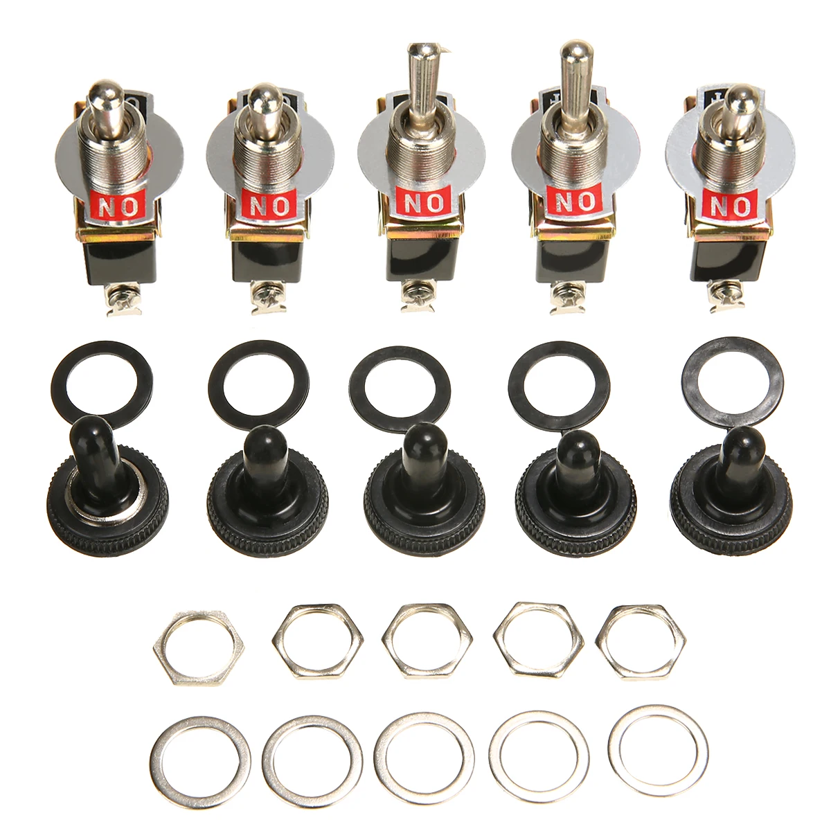 Переключатель Вкл/Выкл SPST 2 Pin для автомобиля лодки тумблер с водонепроницаемым