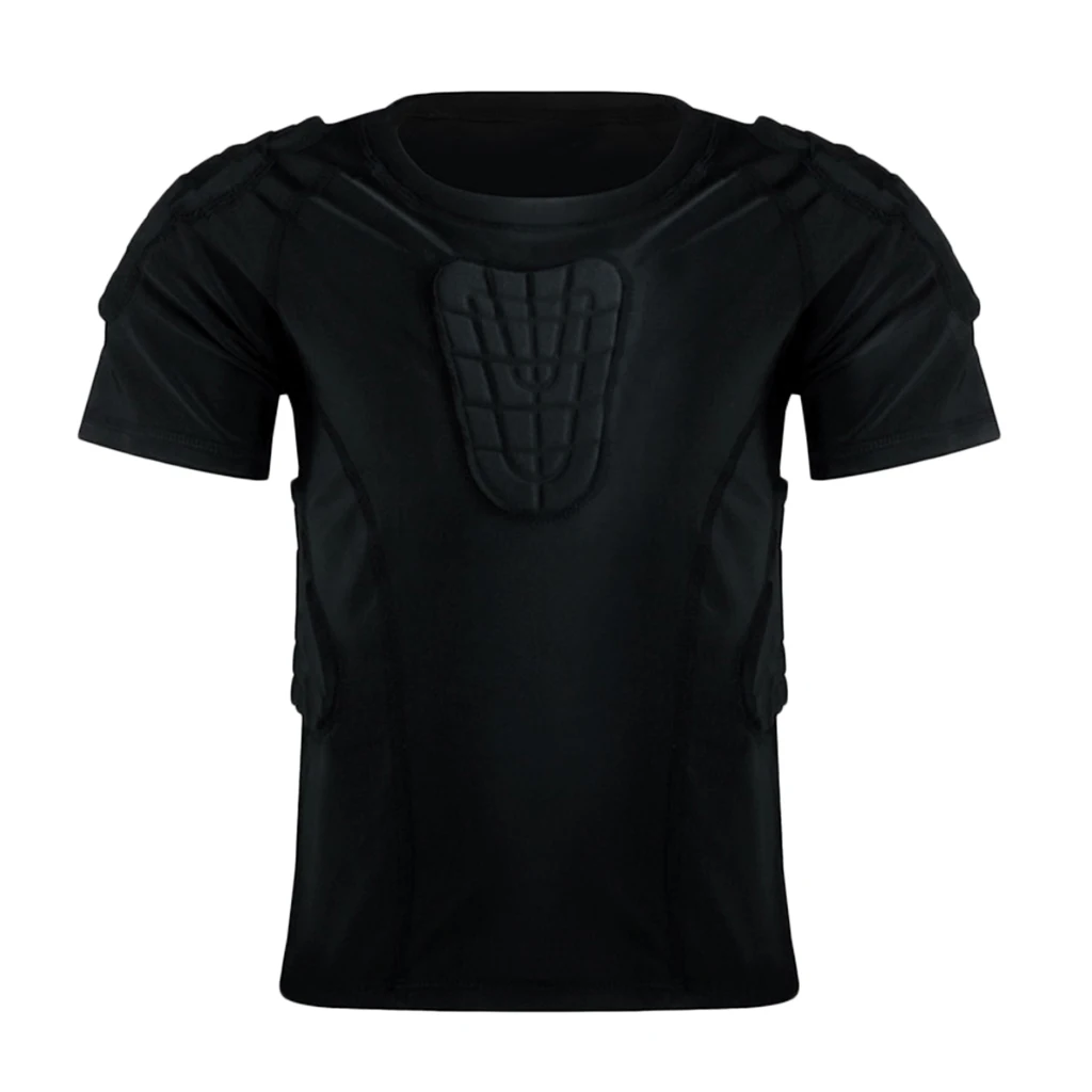 

Football Goalkeeper Goalie Padded Jersey Child Soccer Pad Shirt Baselayer