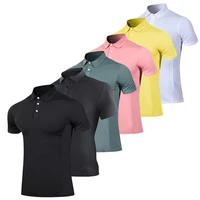 2021the new summer mens golf shirt fitness sportswear golf wear comfortable breathable quick drying golf lapel short sleeve