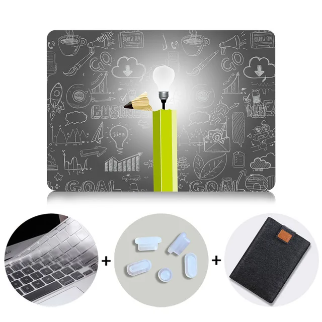 MB11 МТТ чехол для ноутбука Apple MacBook Air Pro Retina 11 12 13 15 Touch bar лампочка печатных mac book 12 дюймов жесткий - Цвет: MB11