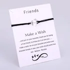 Браслет с шармами парусный флот, красная, черная, синяя восковая нить для мужчин и женщин, унисекс, ювелирное изделие для мальчиков и девочек, подарок для друзей