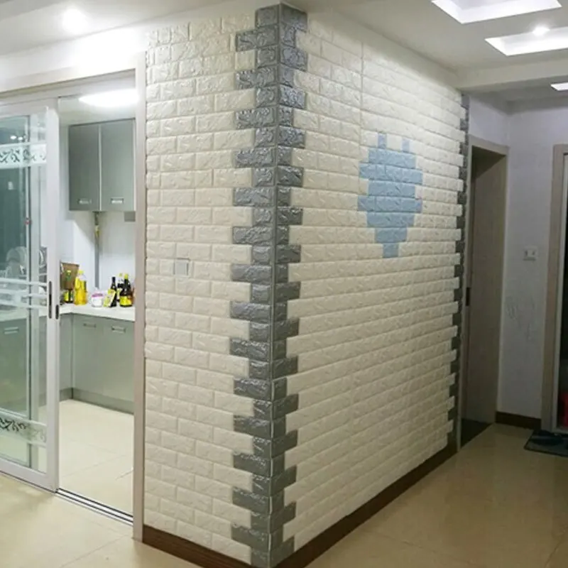 

3d Трехмерные настенные наклейки обои самоклеющиеся обои для спальни теплые кирпичные обои водостойкие и влагостойкие sc