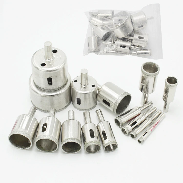 Открывалка для отверстий стекла 15 шт. сделайте отверстия на глазурованной