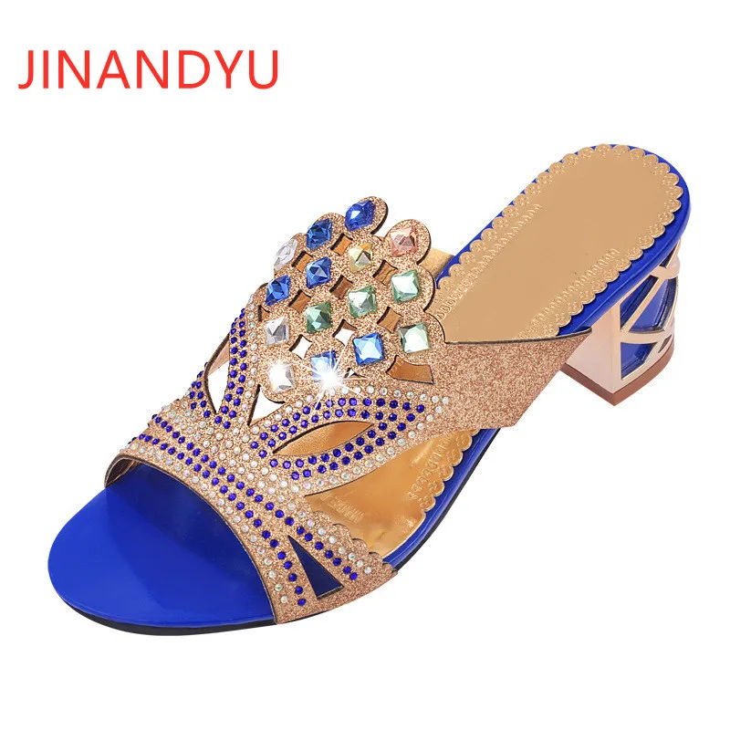 

Туфли женские блестящие на высоком каблуке, свадебные классические, квадратный каблук, мюли, модные тапочки, высокий каблук, сандалии, размеры до 41