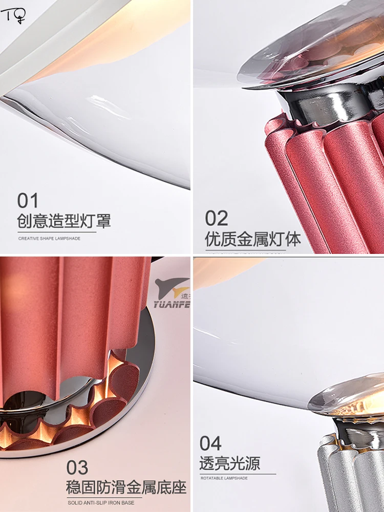 

Nordic Italian Design Adjustable Radar Decorative Desk Lights Led Flexible Satellite Glass Table Lamp Bedroom Bedside Bar Study