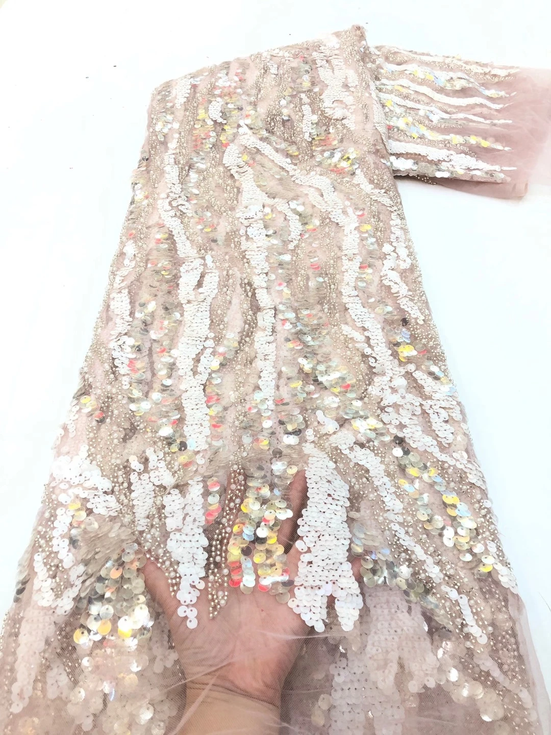 Высококачественная швейцарская вуаль шнур с вышивкой 3D последовательность