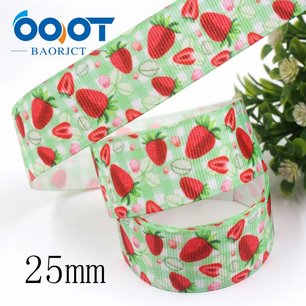 OOOT BAORJCT I-19920-2224, 25 мм, 38 мм 10 ярдов фрукты, торт, мультфильм печатных корсажные ленты, ленты ремесла, лук крышка DIY аксессуары