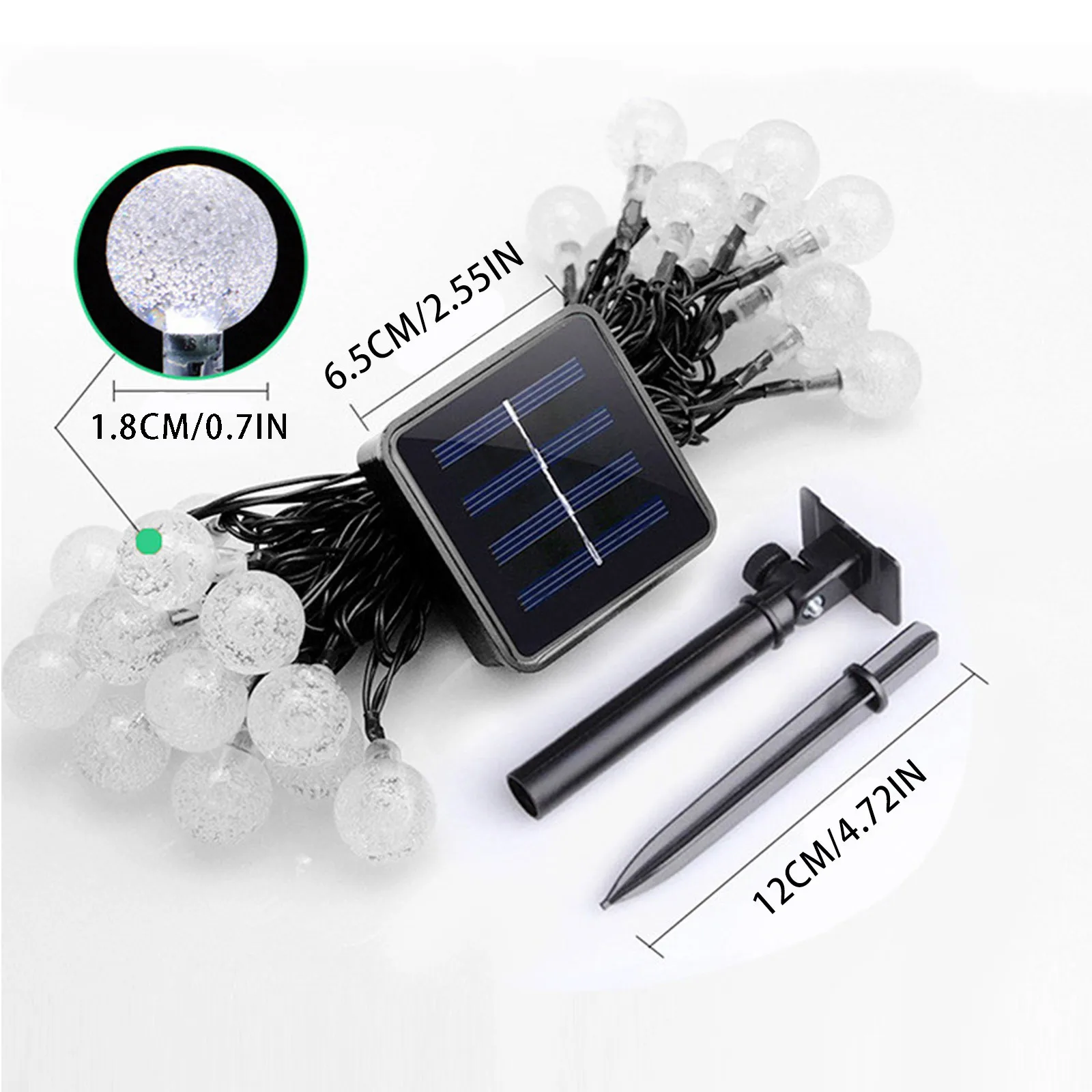 

Led Solar String Light Garden Decoration Outdoor Solar Bulb Light Garden Garden Decoration Light 1.80cm7.5m 50led Garland