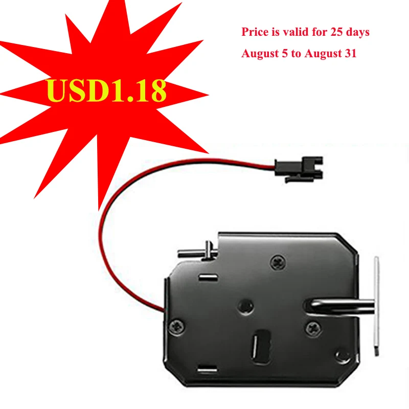 

KINJOIN High Quality DC12V Electromagnetic Lock Cabinet Electronic Lock, File Cabinet Intelligent Lock, Intelligent Cabinet Lock