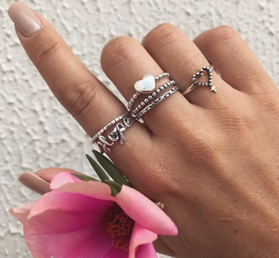 6 шт./партия для женщин креативная мода сердце любовь крест буква кулон