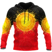 aboriginal flag indigenous sun painting art 3d printed sweatshirt zipper hoodies women for men pullover cosplay costumes