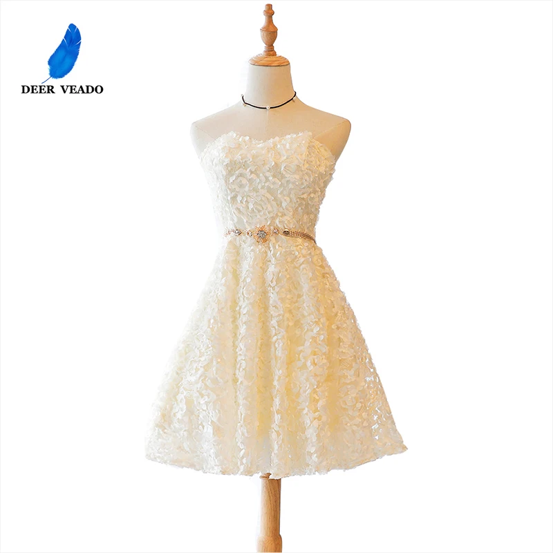 Женские коктейльные платья DEERVEADO XYG806 а силуэта 2020|vestidos de coctel|sweetheart cocktail dresscocktail