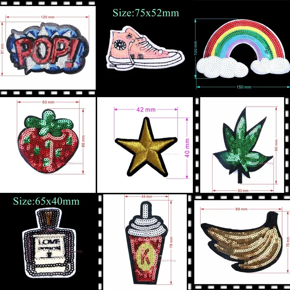 Одежда с вышивкой утюжок на пластыри ткань блестки сделай сам Пришивные