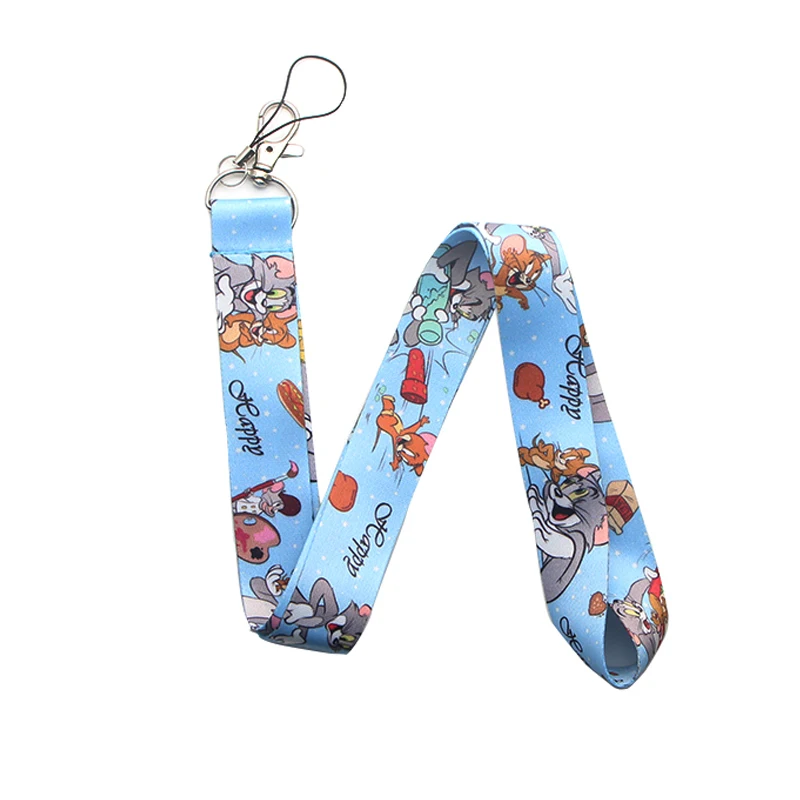 PC201 Кот брелок бейдж со шнурком ID Lanyards/Мобильный телефон Веревка/ключ нашейные ремешки Ремешки