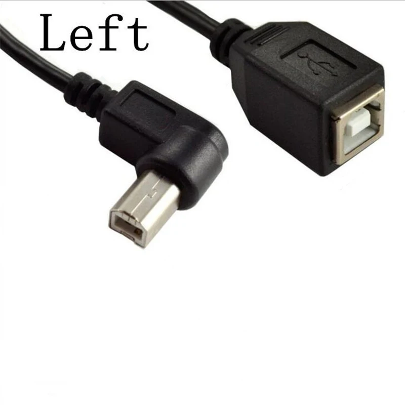 25 см 90 градусов USB 2 0 Тип B папа к Type Женский принтер удлинитель