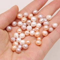 pure natural freshwater pearl round 20pcsbag beautiful purple loose beads diy necklace bracelet jewelry gift making wholesale