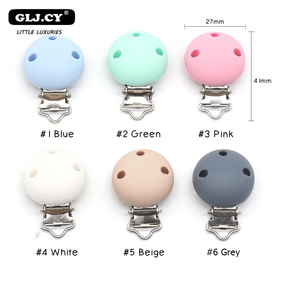 10 шт. круглые силиконовые зажимы для прорезывателя зубов | Мать и ребенок