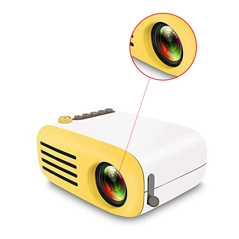 

Mini Projector Yg200 Home Portable Led Projector Supports Hd 1080P Small Projector 20-60 Inch Projection Size US Plug