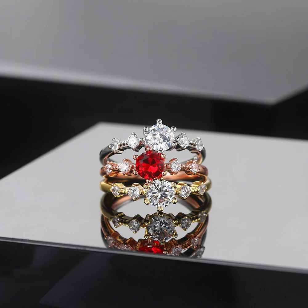 Женские кольца zhoyang элегантные с блестящими цирконами цвета: светло-желтый