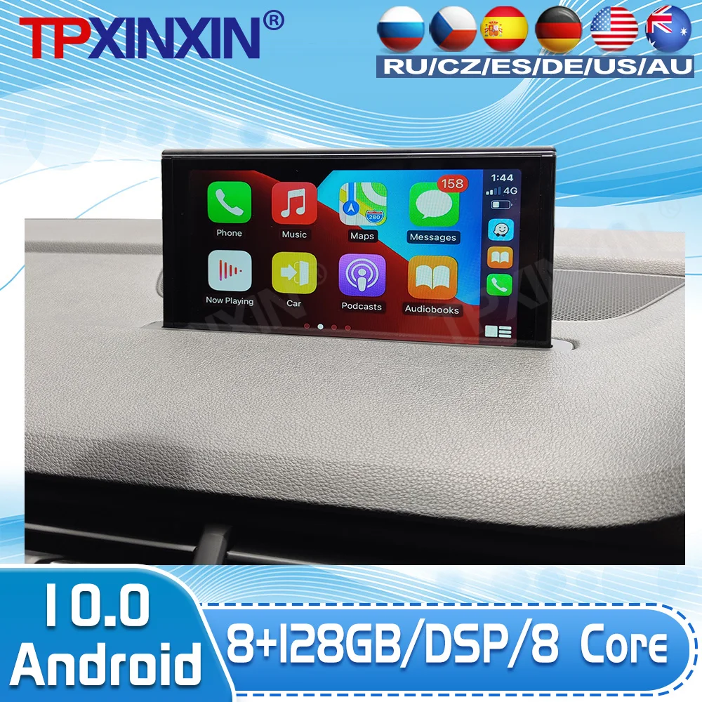 Android 10,0 для Audi Q7 2016 2017 2018 2019 IPS экран навигации 8G + 128GB Автомобильный мультимедийный GPS радио плеер Carplay с DSP