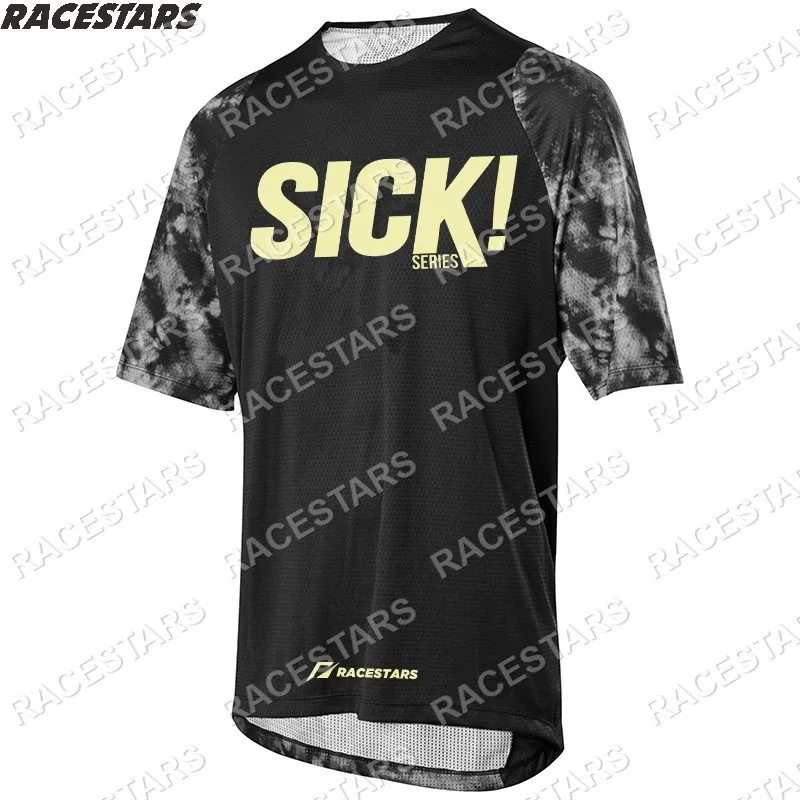 SICK Downhill Mountain Jersey MTB Motorcycle Shirt Men's Short Sleeve Outdoor Motocross Gear Camiseta Bicicleta DH Bike T-Shirt | Спорт и