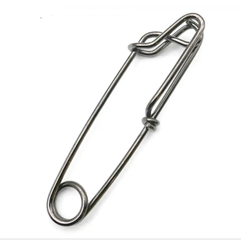 

10 Pieces Stainless Steel Longline Branch Hanger Snap Float Line Tuna Clip 60m /80mm/100mm 3 Sizes for Choose