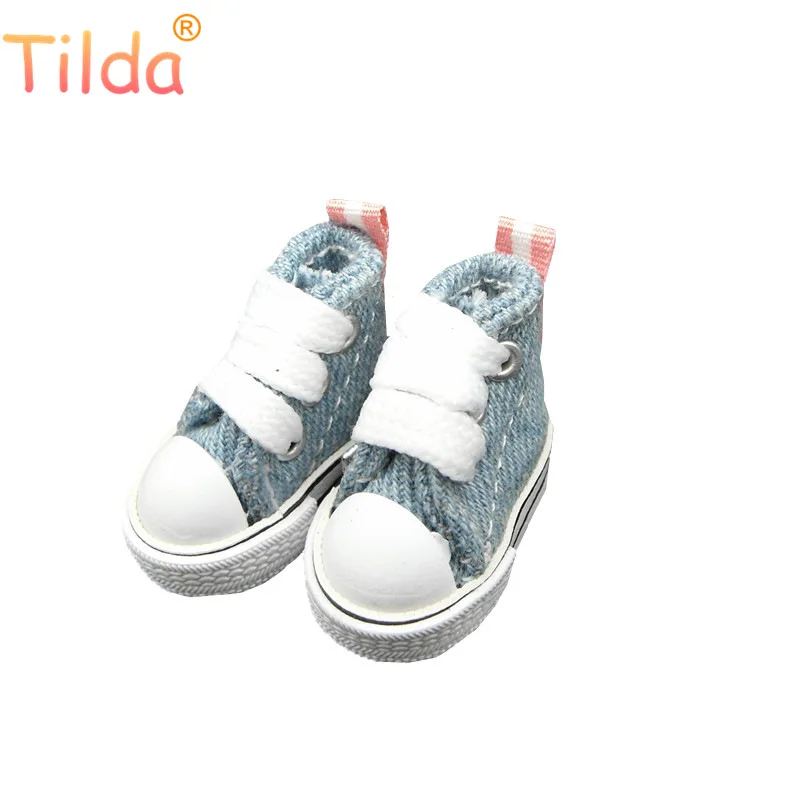 Тильда 3,5 см кукла обувь для Blythe игрушки bjd, холст игрушечные кроссовки для OB24 куклы 1/8 для Blyth bjd аксессуары для кукол игрушка подарок
