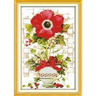 Вечная любовь Подсолнух китайские наборы для вышивки крестом из экологического хлопка четкий штампованный Печатный 11CT DIY подарок Рождественское украшение