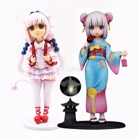 18cm girl kobayashi dragon maid figure anime kanna kamui action figure kimono kanna version statuette collectible model toys