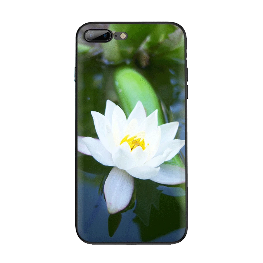 Чехол для iPhone 7 8 6 6s Plus 11 Pro XR X XS Max роскошный чехол розовый белый красный цветок