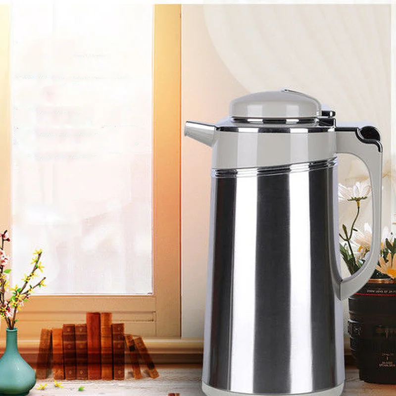 Household Stainless Steel Thermos Teapot Large Capacity Insulation Pot Dormitory Boiling Water Bottle Business Office | Дом и сад
