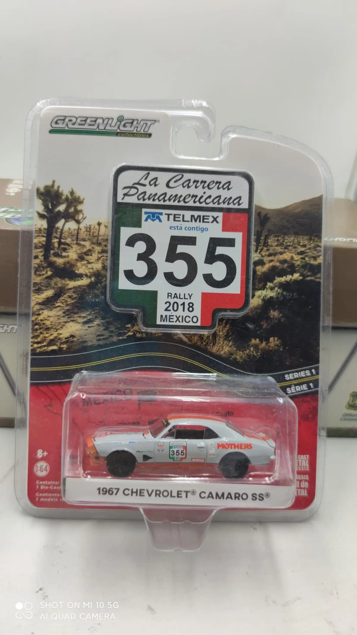 Модель автомобиля GreenLight 1:64 1968 Chevy Camaro из сплава металлические игрушки для детей