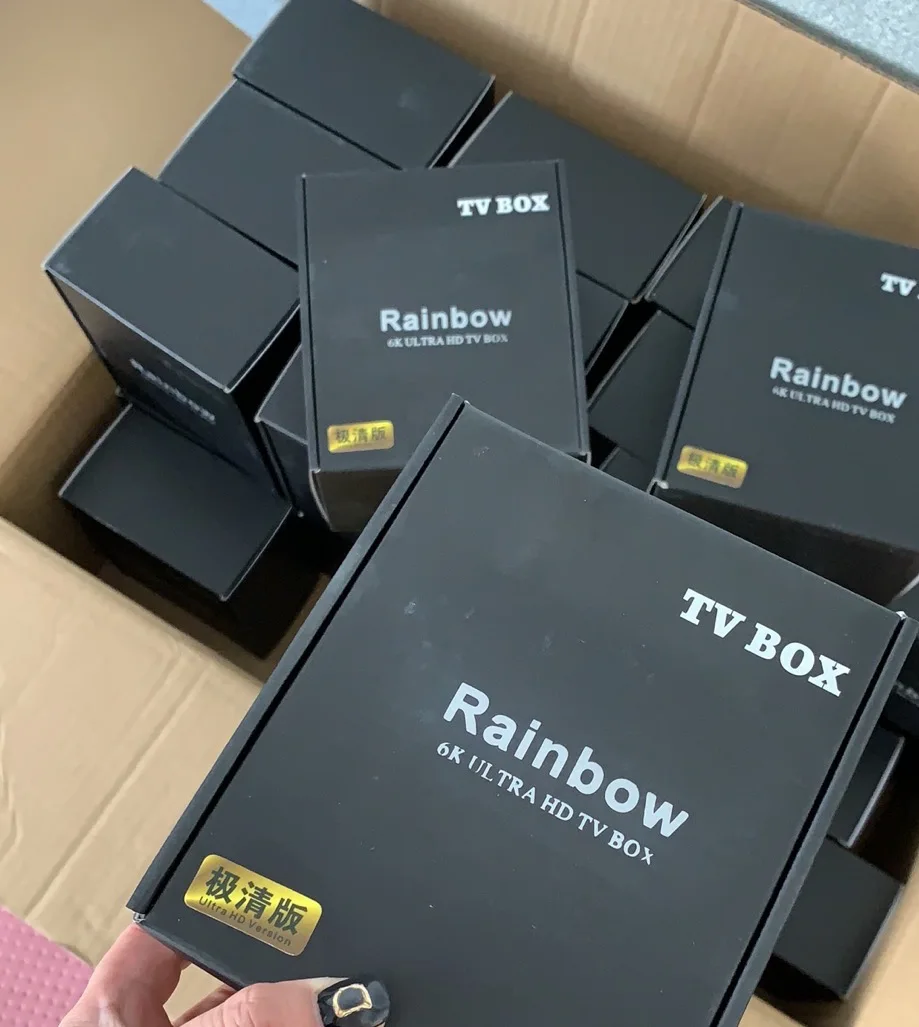 Радужная ТВ-приставка бесплатный iptv Смарт ТВ-бокс разблокированный ТВ-канал Android